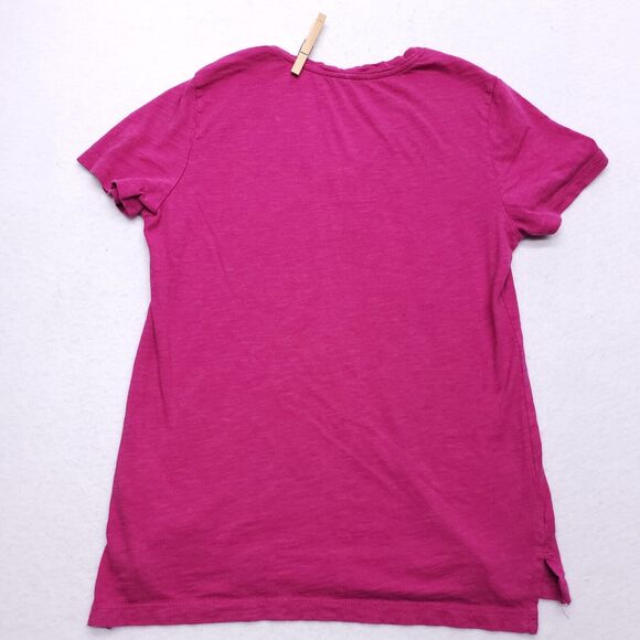 Eddie Bauer Casual Pullover Short Sleeve Shirt Womens Size Medium M Pink - Picture 6 of 7